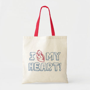 I Love My Heart Tote Bag