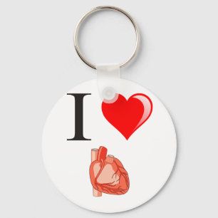 I love my hearts key ring