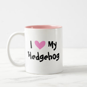 I Love My Hedgehog Two-Tone Coffee Mug