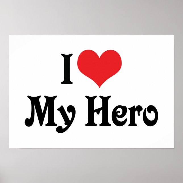 I Love My Hero Poster (Front)