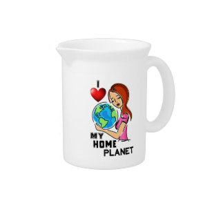 I Love My Home Planet 22 World Mother Earth Day Pitcher