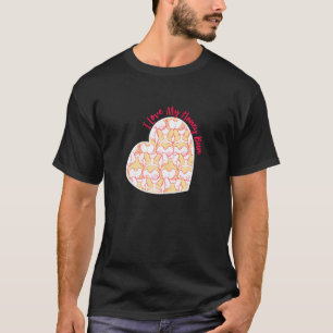 I Love My Honey Bun Corgi Dog Buns T-Shirt