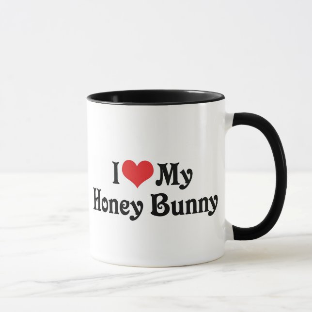 I Love My Honey Bunny Mug (Right)