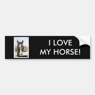 I LOVE MY HORSE! BUMPER STICKER
