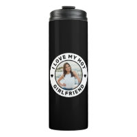 I Love My Hot Girlfriend Emblem Custom Photo