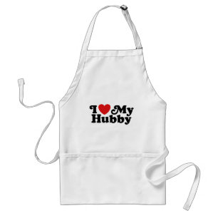 I Love My Hubby Standard Apron