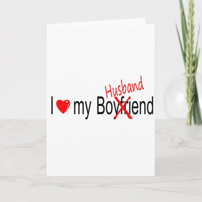 I Love My Husband Card (Front)