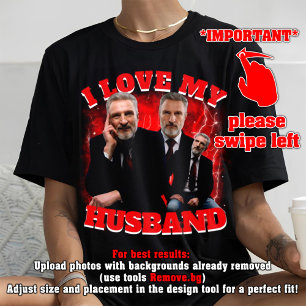 i love my husband custom valentine's day gift Tri-Blend shirt