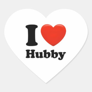 I love my husband. heart sticker