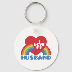 I Love My Husband Key Ring