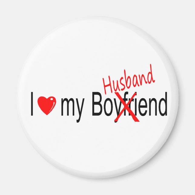 I Love My Husband Magnet (Front)
