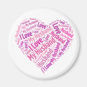 I Love My Husband Magnet
