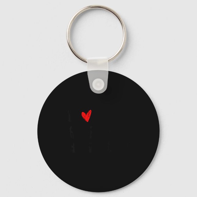 I love my husband matching couples sarcastic quote key ring (Front)
