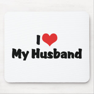 I Love My Husband Mouse Pad