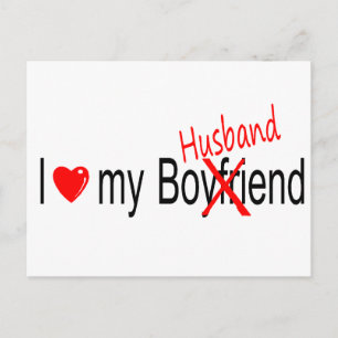I Love My Husband Postcard