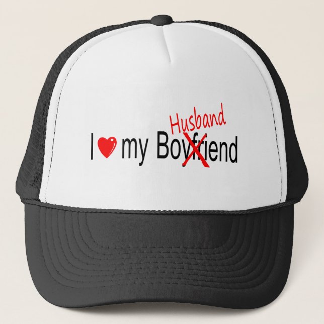 I Love My Husband Trucker Hat (Front)