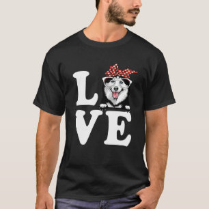 I Love My Husky Bandanna Sunglasses Dog Lovers T-Shirt