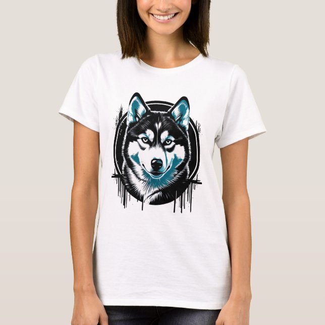 I LOVE MY HUSKY T-Shirt (Front)