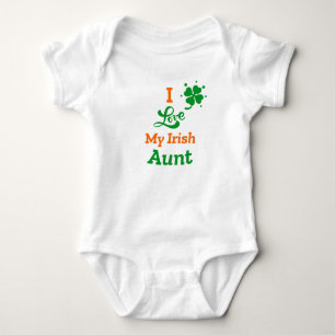 i Love My Irish Aunt St. Patrick's Day  Baby Bodysuit