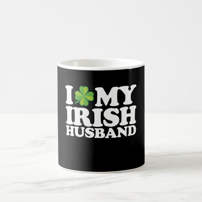 I Love My Irish Husband Couple St Patrick's Day Coffee Mug (Center)