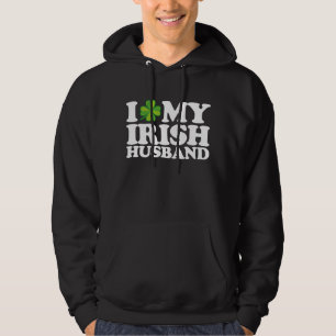 I Love My Irish Husband Couple St Patrick's Day Hoodie
