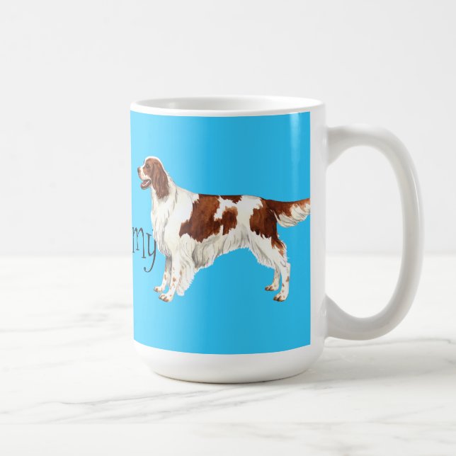 I Love my Irish Red and White Setter Coffee Mug (Right)