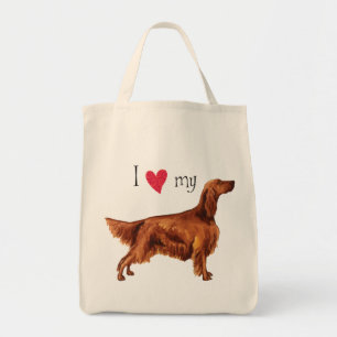 I Love my Irish Setter Tote Bag