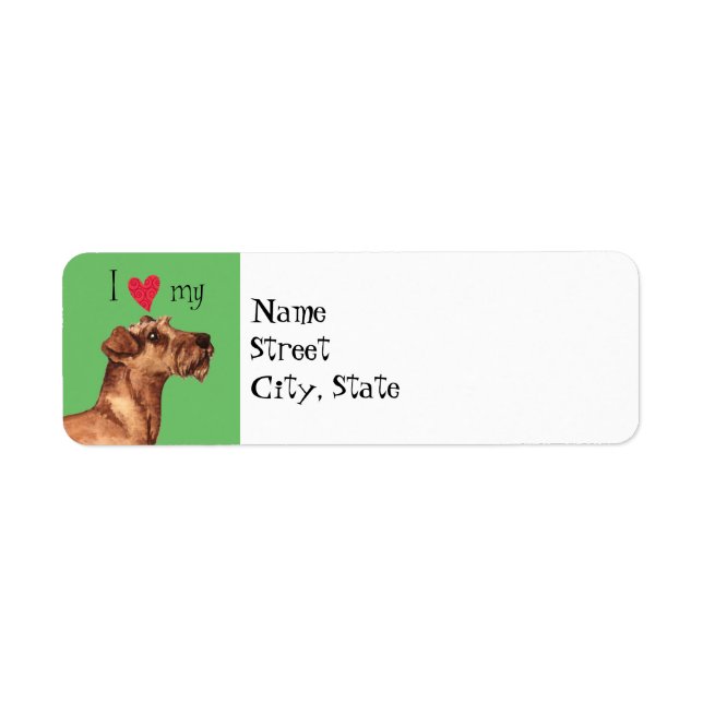 I Love my Irish Terrier (Front)