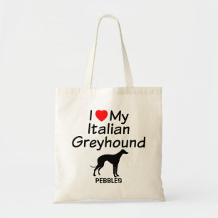 I Love My Italian Greyhound Dog Bag