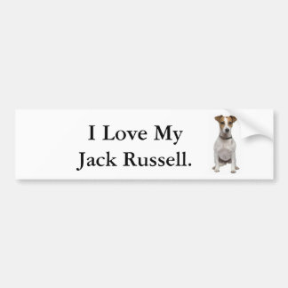 I Love My Jack Russell. Bumper Sticker