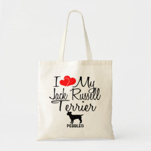 I Love My Jack Russell Terrier Tote Bag