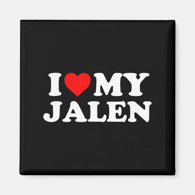 I Love My Jalen  Magnet (Front)
