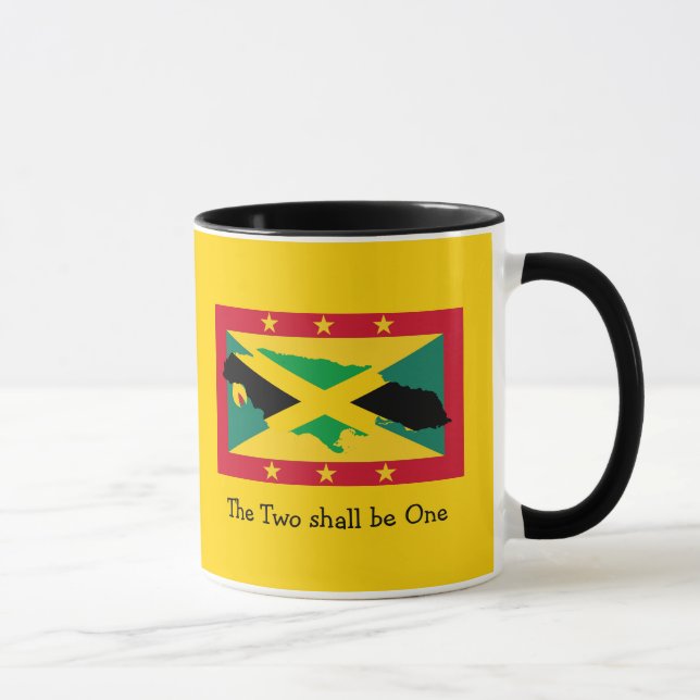 I Love My...| Jamaica | Grenada DUAL FLAG | Custom Mug (Right)