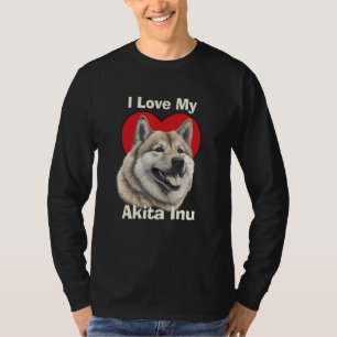 I Love My Japanese Akitainu Akita Inu Puppy Dog T-Shirt