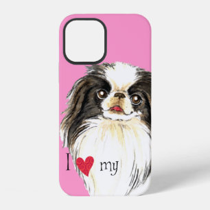 I Love my Japanese Chin iPhone 12 Case