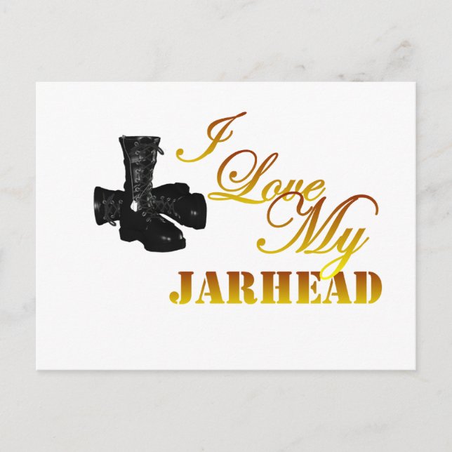 I Love My Jarhead 4 Postcard (Front)