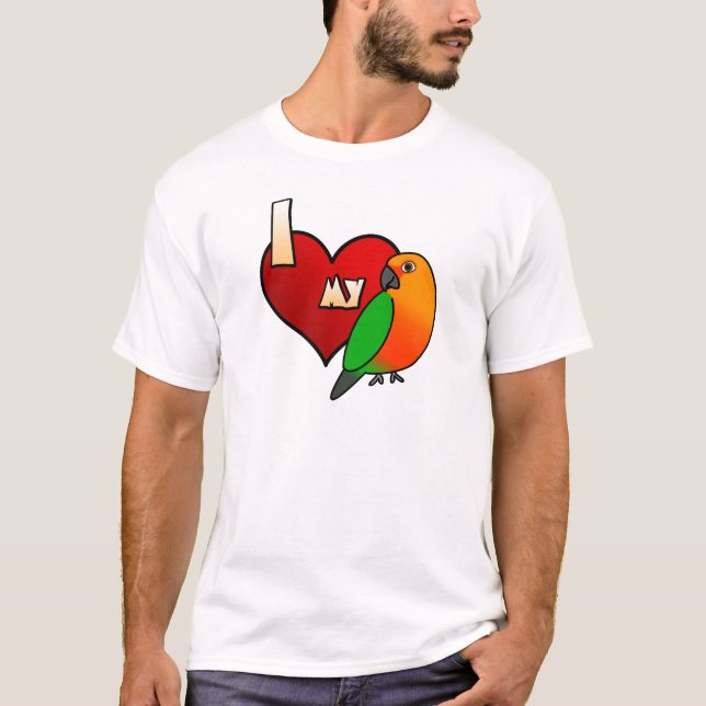 I Love my Jenday Conure T-Shirt (Front)