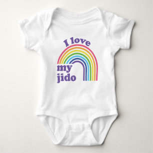 I Love My Jido - Cute Rainbow Baby Bodysuit