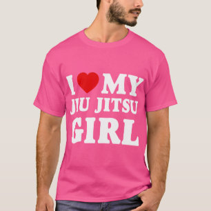 I Love My Jiu Jitsu Girl I Heart My Jiu Jitsu Girl T-Shirt