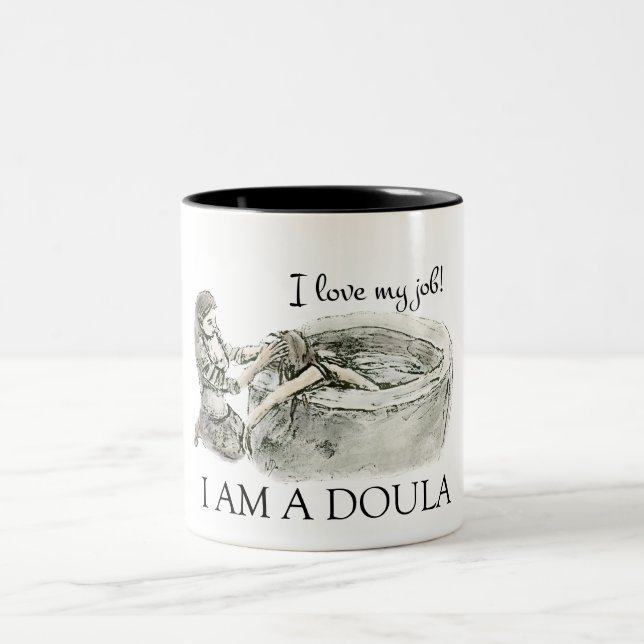 I LOVE MY JOB - doula mug (Center)