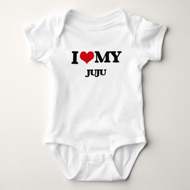 I Love My JUJU Baby Bodysuit (Front)