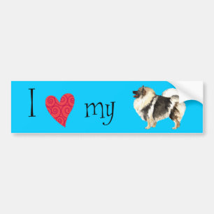I Love my Keeshond Bumper Sticker