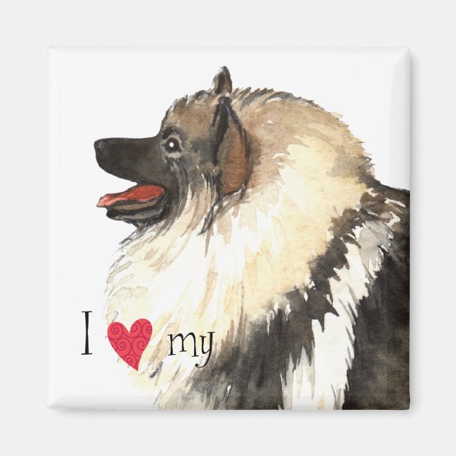 I Love my Keeshond Magnet (Front)