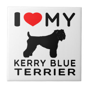 I Love My Kerry Blue Terrier. Tile
