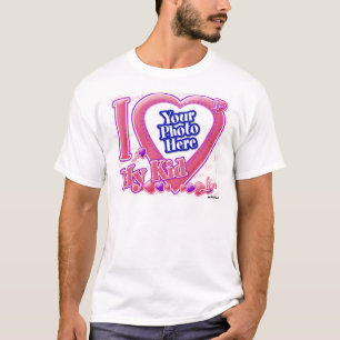 I Love My Kid pink/purple - photo T-Shirt