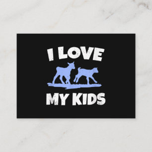 I Love My Kids For A Goat Farmer Gift Business Card
