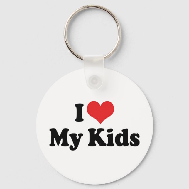 I Love My Kids Keychain (Front)