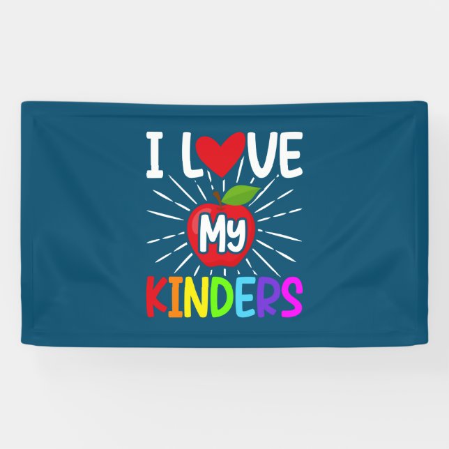 I Love My Kinders Back To School Banner (Horizontal)