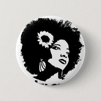 I love my Kinky Curly Hair 6 Cm Round Badge