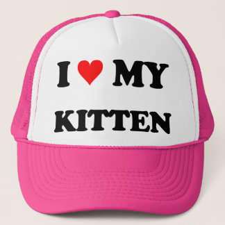 I Love My Kitten Trucker Hat